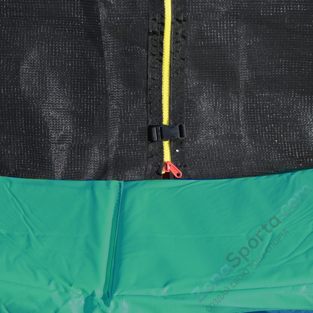 Батут DFC Jump 14ft складной, c сеткой, цвет green