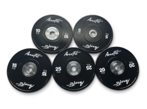 Бамперные диски для кроссфита, черные 25 кг AeroFIT AFBD