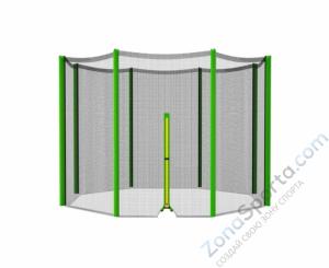 Батут DFC Trampoline Fitness с сеткой 12ft-TR-LG