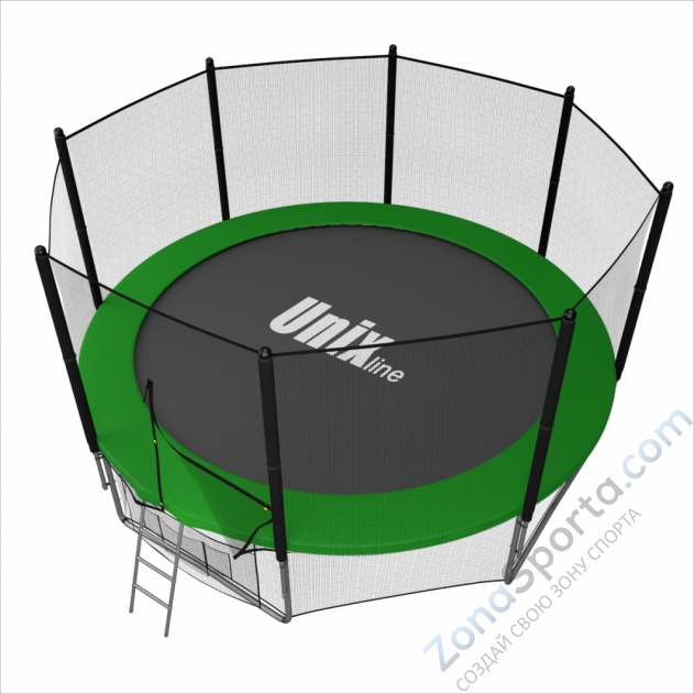 Батут Unix line 10 ft outside (Green)