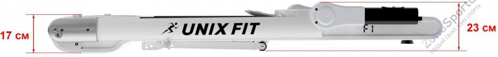 Беговая дорожка Unix Fit Hi-tech F1 Arctic Ice