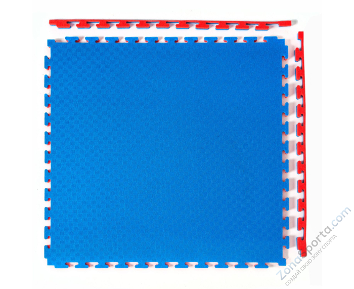 Будо-мат DFC, 100 x 100 см, 25 мм, цвет сине-красный