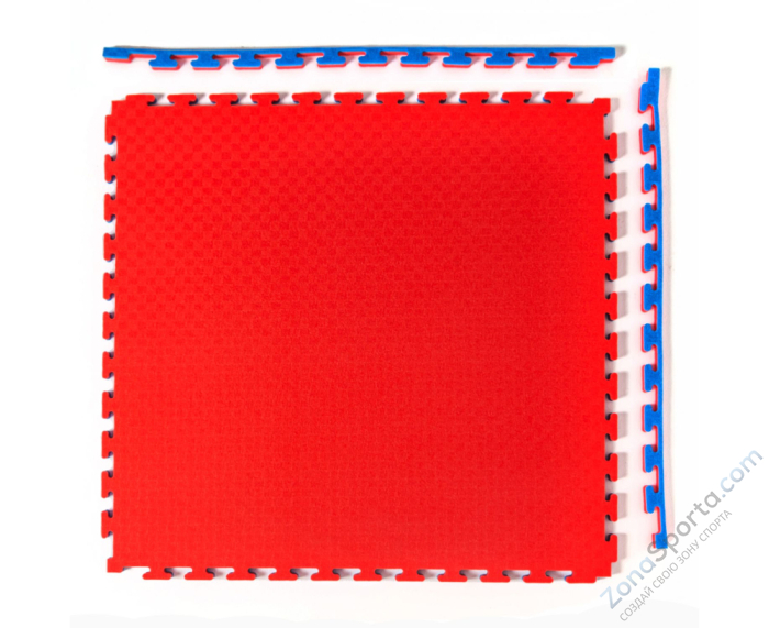 Будо-мат DFC, 100 x 100 см, 25 мм, цвет сине-красный