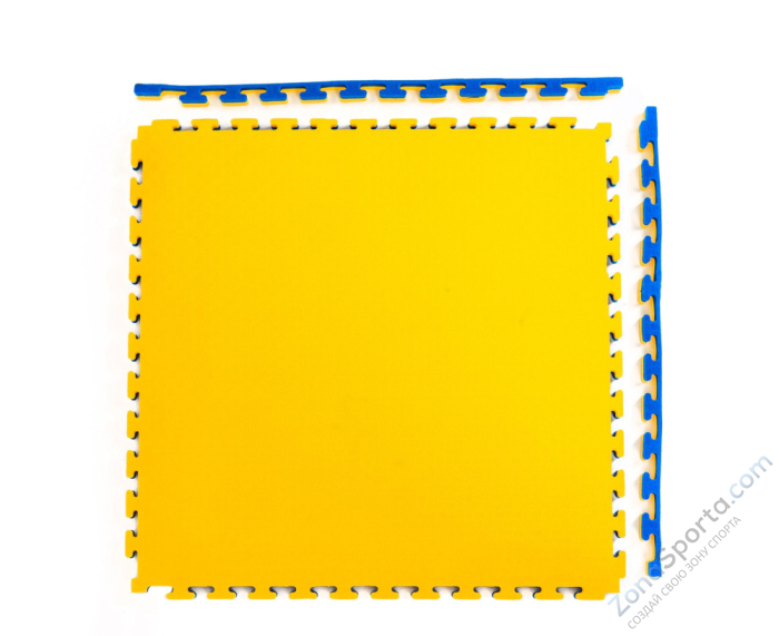 Будо-мат DFC, 100 x 100 см, 40 мм, цвет сине-жёлтый