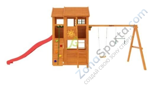Деревянная детская площадка для дачи Igragrad Клубный домик 2