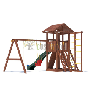 Детская деревянная игровая площадка для улицы дачи CustWood Active 6