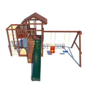 Детская деревянная игровая площадка для улицы дачи CustWood Active 1