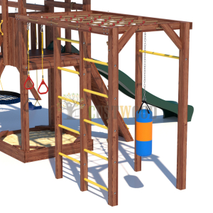 Детская деревянная игровая площадка для улицы дачи CustWood Active 5