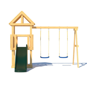 Детская площадка CustWood Junior J1 с деревянной крышей