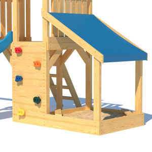 Детская площадка CustWood Scout S7 с деревянной крышей