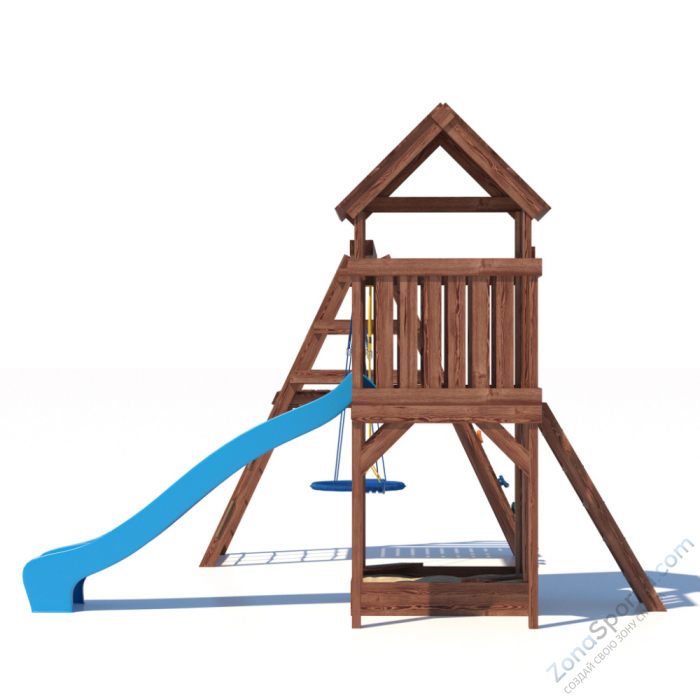 Детская площадка CustWood Scout SC8 с деревянной крышей