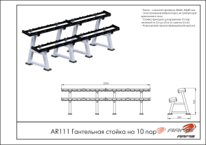 Гантельная стойка на 10 пар ARMS AR111