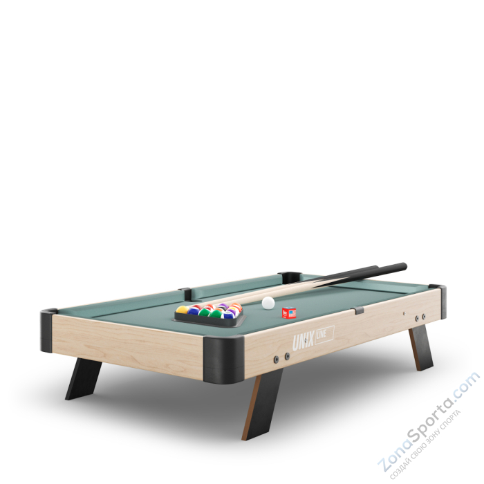 Игровой стол Unix Line Мини Бильярд настольный (88х47 cм) Wood