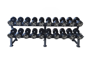 Комплект PVC гантелей 27,5-50кг (10пар) со стойкой Fitex FTX-313.1