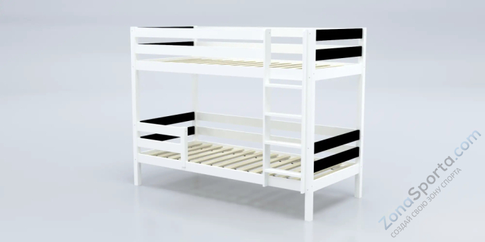 Кровать детская двухъярусная Савушка-01 90х180 Nero (черный)