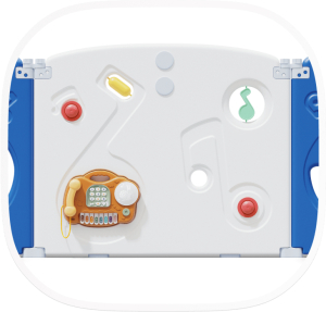 Манеж Unix Kids Supreme Music 160x160 Blue с качелями