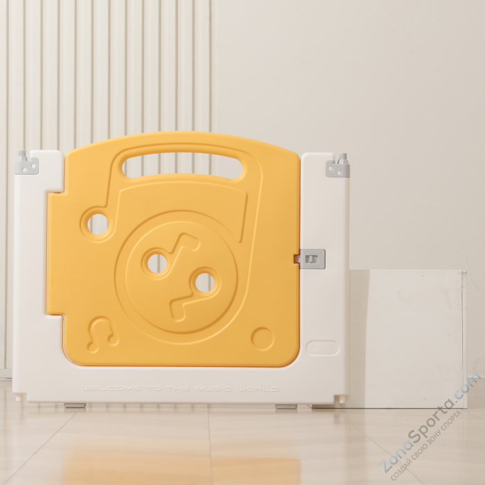 Манеж Unix Kids Supreme Music 160x160 Yellow