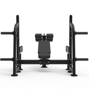 Олимпийская скамья с отрицательным наклоном для жима со страховочными упорами Impulse ITF8204+ITF8202OPT