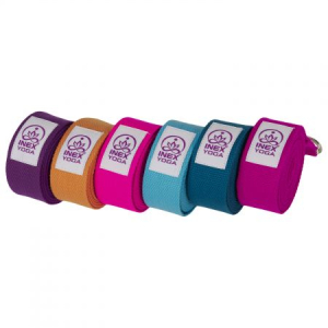 Ремень для йоги INEX Stretch Strap 240 см, фиолетовый