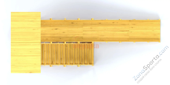 Зимняя горка Савушка Зима Wood 6/1